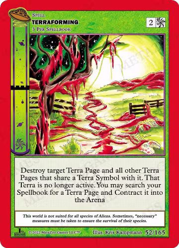 Terraforming (052/165), First Edition — MetaZoo card price