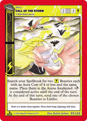 Call of the Storm (055/165), First Edition — MetaZoo card price