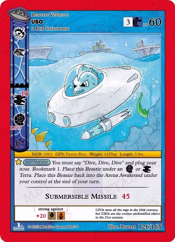 USO (126/165), First Edition — MetaZoo card price