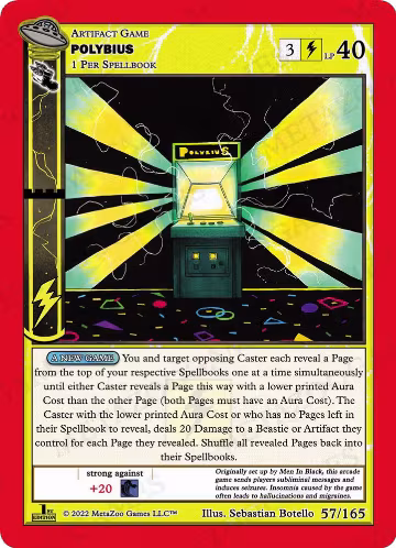 Polybius (057/165), First Edition — MetaZoo card price