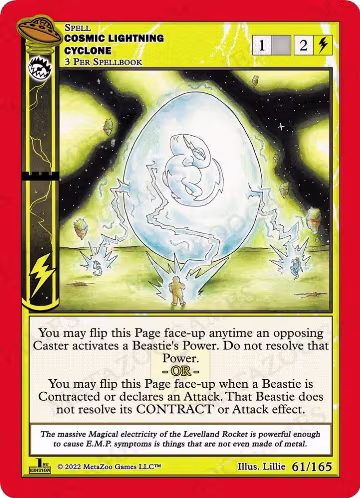 Cosmic Lightning Cyclone (061/165), First Edition — MetaZoo card price
