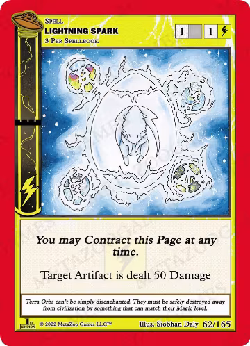 Lightning Spark (062/165), First Edition — MetaZoo card price