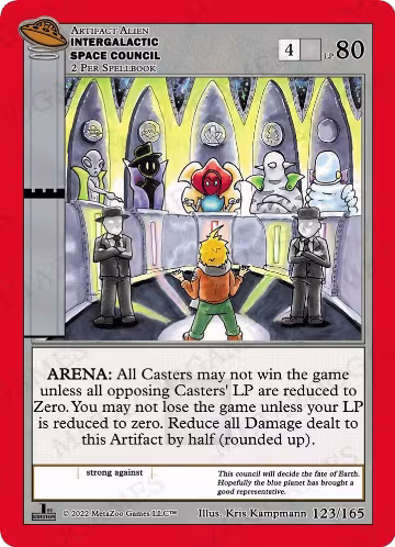 Intergalactic Space Council (123/165), First Edition — MetaZoo card price