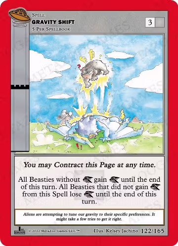 Gravity Shift (122/165), First Edition — MetaZoo card price