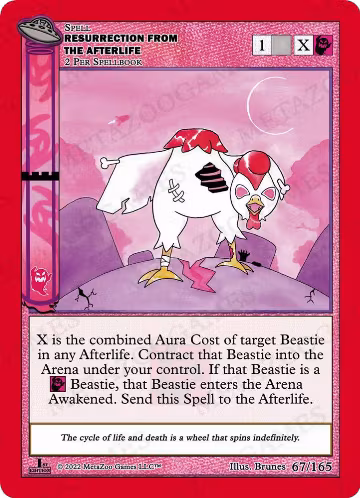 Resurrection From The Afterlife (067/165), First Edition — MetaZoo card price