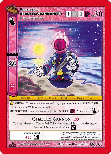 Headless Cannoneer (069/165), First Edition — MetaZoo card price
