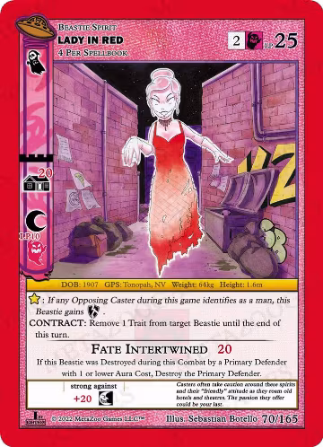 Lady In Red (070/165), First Edition — MetaZoo card price