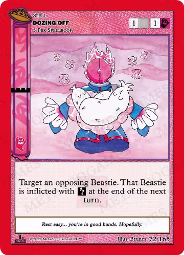 Dozing Off (072/165), First Edition — MetaZoo card price