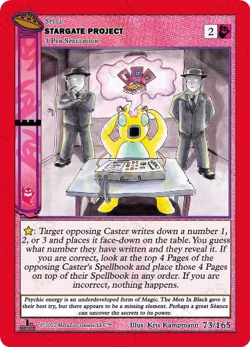 Stargate Project (073/165), First Edition — MetaZoo card price