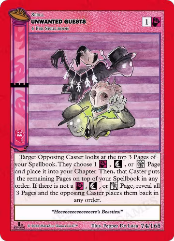 Unwanted Guests (074/165), First Edition — MetaZoo card price