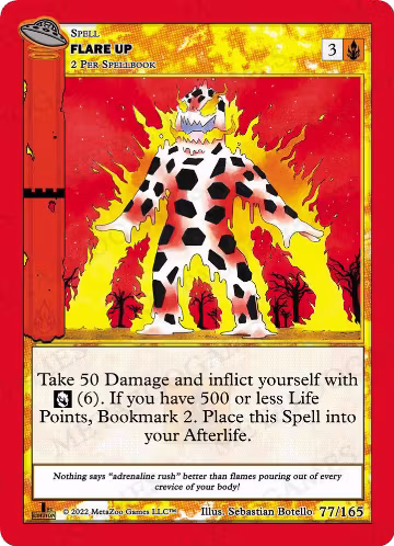 Flare Up (077/165), First Edition — MetaZoo card price