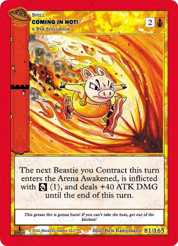 Coming In Hot! (081/165), First Edition — MetaZoo card price