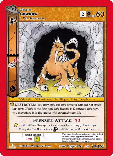Gowrow (090/165), First Edition — MetaZoo card price