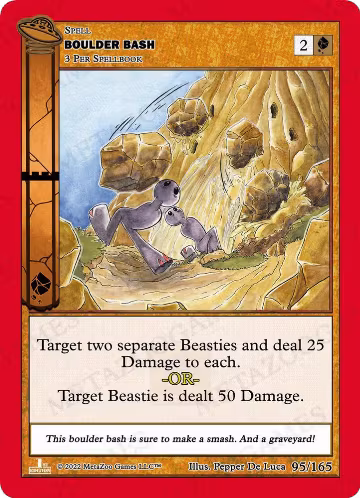 Boulder Bash (095/165), First Edition — MetaZoo card price