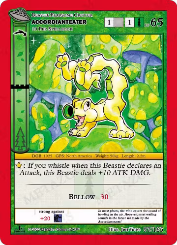Accordianteater (097/165), First Edition — MetaZoo card price
