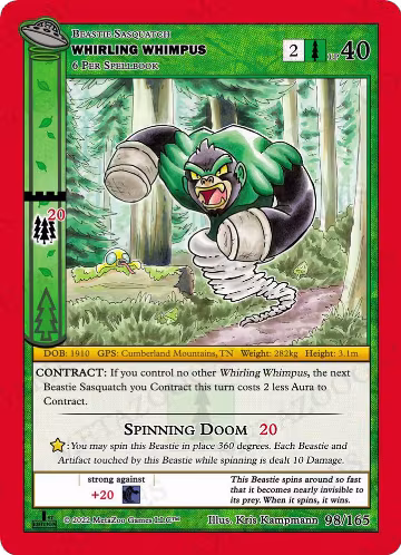 Whirling Whimpus (098/165), First Edition — MetaZoo card price