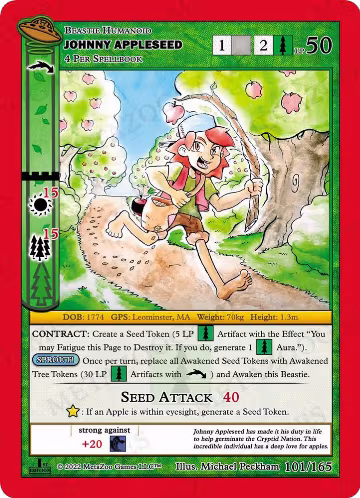Johnny Appleseed (101/165), First Edition — MetaZoo card price