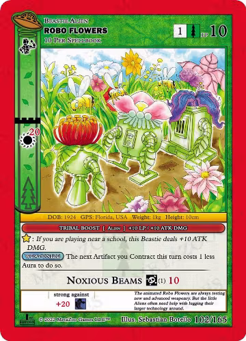 Robo Flowers (102/165), First Edition — MetaZoo card price