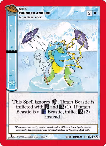 Thunder and Ice (110/165), First Edition — MetaZoo card price