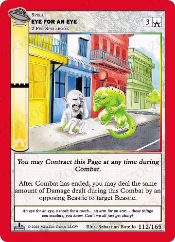 Eye For An Eye (112/165), First Edition — MetaZoo card price