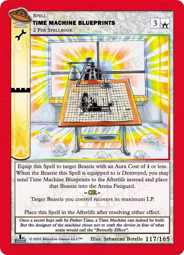 Time Machine Blueprints (117/165), First Edition — MetaZoo card price