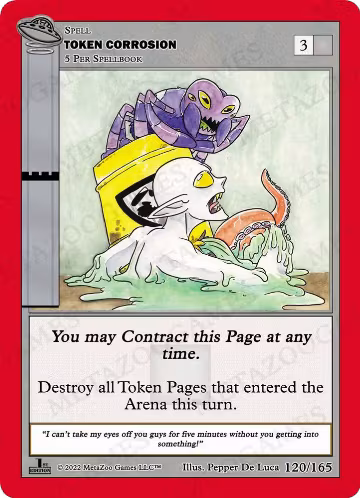 Token Corrosion (120/165), First Edition — MetaZoo card price