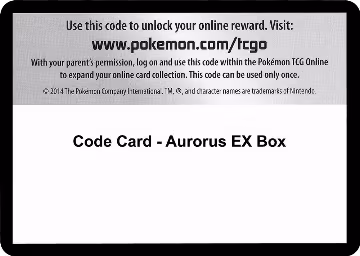 Code Card - Aurorus EX Box, XY - BREAKthrough — Pokémon card price
