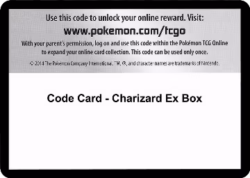 Code Card - Charizard EX Box, XY - Evolutions — Pokémon card price