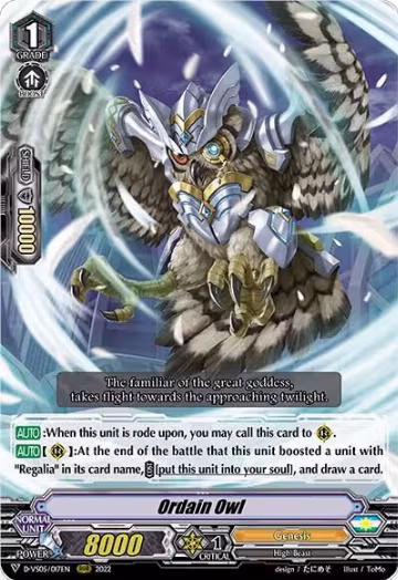 Ordain Owl (D-VS05/017EN), D-VS05: V Clan Collection Vol.5 — Vanguard card price