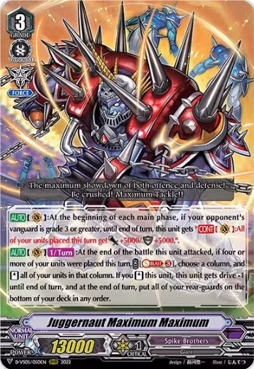 Juggernaut Maximum Maximum (D-VS05/050EN), D-VS05: V Clan Collection Vol.5 — Vanguard card price