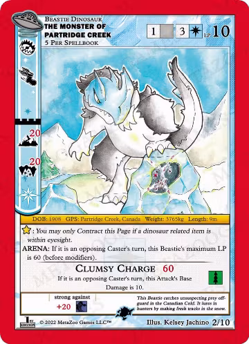 The Monster of Partridge Creek (2/10), First Edition Release Event Deck — MetaZoo card price