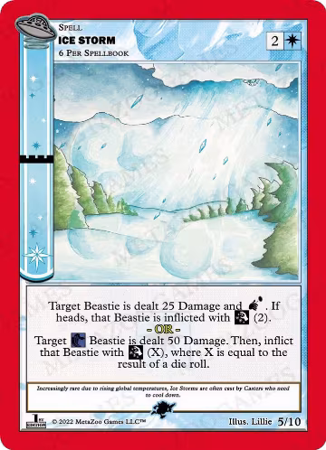 Ice Storm (5/10), First Edition Release Event Deck — MetaZoo card price