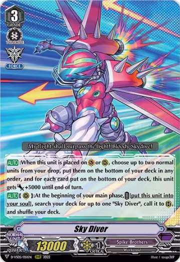 Sky Diver (D-VS05/051EN), D-VS05: V Clan Collection Vol.5 — Vanguard card price