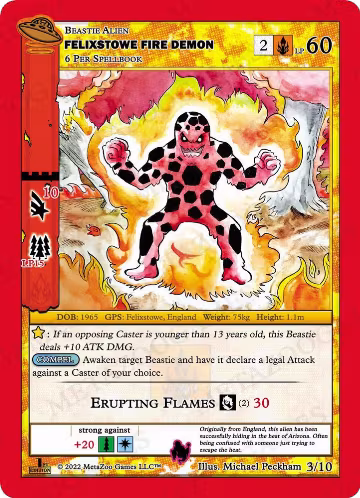 Felixstowe Fire Demon (3/10), First Edition Release Event Deck — MetaZoo card price