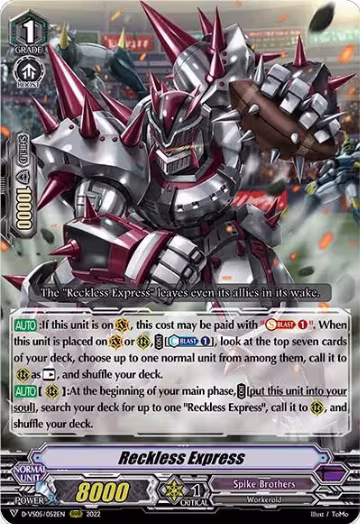 Reckless Express (D-VS05/052EN), D-VS05: V Clan Collection Vol.5 — Vanguard card price