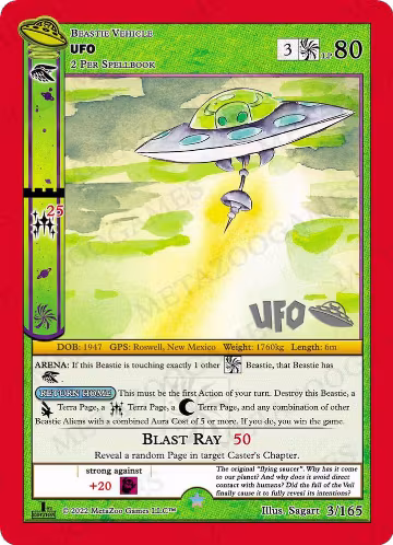 UFO (003/165), First Edition Spoiler Pack — MetaZoo card price