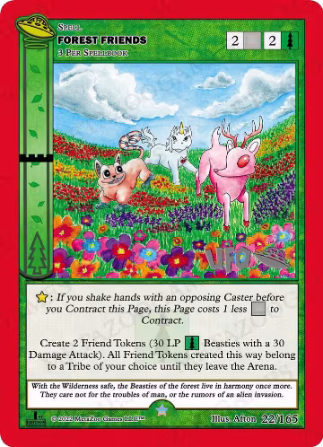 Forest Friends (022/165), First Edition Spoiler Pack — MetaZoo card price