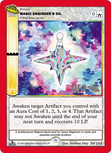 Magic Engineer's Oil (039/165), First Edition Spoiler Pack — MetaZoo card price