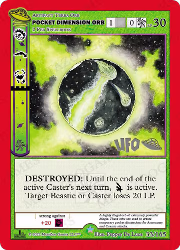 Pocket Dimension Orb (033/165) — card price