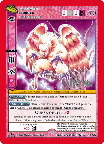 Lechuza (009/165), First Edition Spoiler Pack — MetaZoo card price