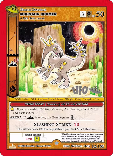 Mountain Boomer (012/165), First Edition Spoiler Pack — MetaZoo card price