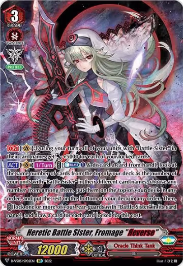 Heretic Battle Sister, Fromage "Reverse" (SP) (D-VS05/SP02EN), D-VS05: V Clan Collection Vol.5 — Vanguard card price