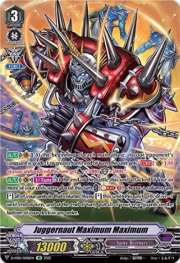 Juggernaut Maximum Maximum (SP) (D-VS05/SP08EN), D-VS05: V Clan Collection Vol.5 — Vanguard card price