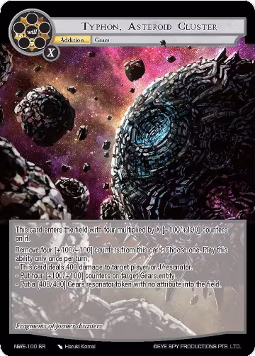 Typhon, Asteroid Cluster (NWE-100 SR), A New World Emerges — Force of Will card price