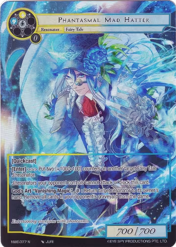 Phantasmal Mad Hatter (Full Art) (NWE-077 N), A New World Emerges — Force of Will card price