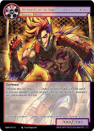 Fistfighter of the Underground Fighting Arena (NWE-067 N), A New World Emerges — Force of Will card price