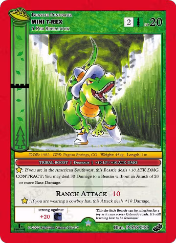 Mini T-Rex (UFO: First Edition Blister Promo), Miscellaneous Promos — MetaZoo card price