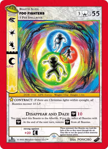 Foo Fighters (UFO: First Edition Blister Promo), Miscellaneous Promos — MetaZoo card price