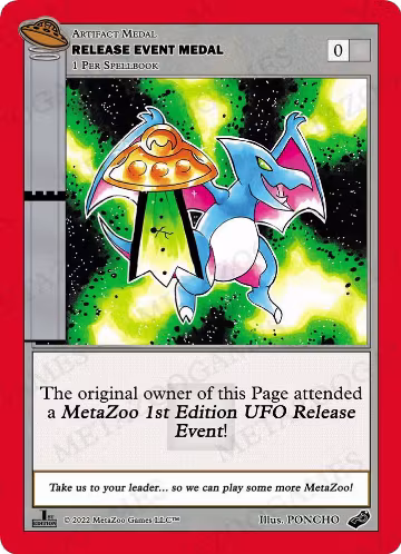 Release Event Medal (UFO), Medals — MetaZoo card price