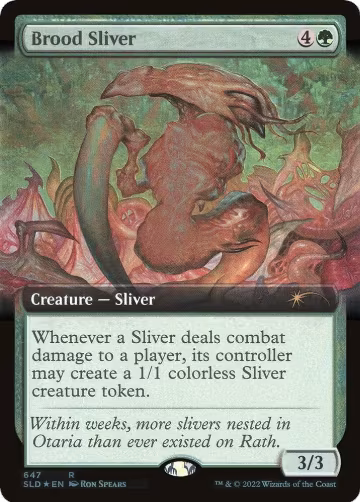 Brood Sliver (Extended Art) (647), Secret Lair Drop Series — Magic card price
